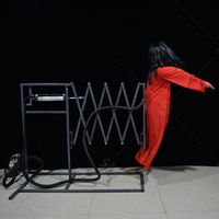 Modèle de fantôme pneumatique animatronique en métal pour intérieur, idéal pour les salles d'évasion, centres commerciaux hantés, parcs d'aventure, aéroports et garderies publiques