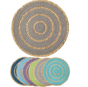 Personalizar Color Colocaciones al aire libre Ratán Forma redonda Vajilla Mesa decorativa Tejida a mano a bajo precio - Product Image 6