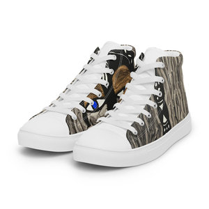 Ori Olookun scarpe alte da uomo in tela scarpe comode da passeggio per tutte le stagioni fodera traspirante con colletto imbottito in gomma EVA - Product Image 1