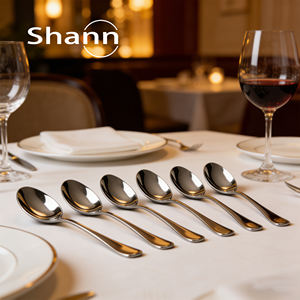 20 cucharas para sopa de acero inoxidable, 20 x 4,4 cm, duraderas y fáciles de limpiar - Product Image 4