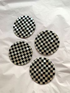 Dessous de verre en nacre dernier design pour sous-verre incrusté de café et de thé avec support de sous-verre pour la vente chaude - Product Image 5