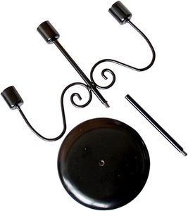 Factory Manufacturer Modern Design Candle Stick Stand Wedding Decorative <b>Candlesticks</b> Luxury <b>Black</b> Metal Candle Holders - Product Image 1