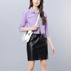 Chaqueta vaquera para mujer de último estilo, precio al por mayor, transpirable, talla grande, superventas, Chaquetas vaqueras para mujer superventas - Product Image 2