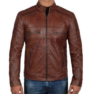 Chaqueta de Cuero de Diseño Personalizado, Chaqueta de Cuero de Alta Calidad en Venta - Product Image 4