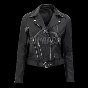 Veste en cuir PU 100% personnalisée pour femmes nouveau style motif solide réversible en peau de mouton noir foncé et marron pour l'extérieur - Product Image 5