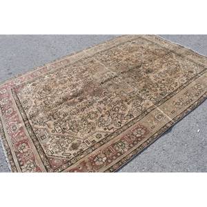 พรมขนแกะสีน้ำตาลเบจแบบคลาสสิกพรม6.3x9.5ฟุตสไตล์ตุรกีสำหรับห้องนั่งเล่นสี่เหลี่ยมผืนผ้าทางเดินทางเดินพรมยางรองข้างเตียง - Product Image 2