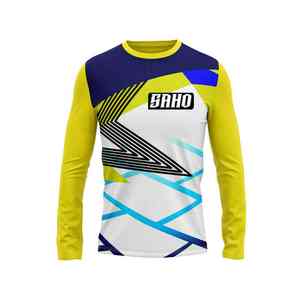 Puños elásticos de tela transpirable de cuello redondo GAA con estampado personalizado para fútbol gaélico Camogie Hurling-Club Wear OEM MOQ Digital Winter - Product Image 2