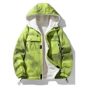 Ventes en gros de vestes matelassées pour hommes à fermeture éclair personnalisées, à double face avec impression de lettres, sangle épaisse, vestes en duvet pour hommes - Product Image 2