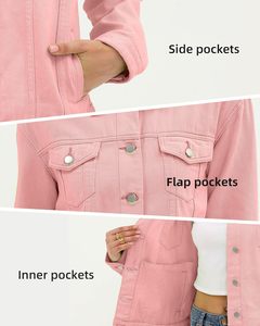 Custom Made <b>Women</b> <b>Denim</b> Jacket Light Weight Easy Wear <b>Top</b> Trending Breathable Hot Selling <b>Women</b> <b>Denim</b> Jacket with Custom Made - Product Image 6