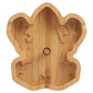 Cenicero único de madera de tabaco Ceniceros de madera de bambú con forma personalizada - Product Image 4