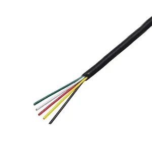 Calidad superior 5x0.5/19 5 Conductor 0.5mm2 19/0.18mm Sensor flexible recubierto de TPC Cable multinúcleo