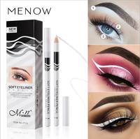Personnalisation en gros Menow P112 12 pièces/boîte maquillage bois soyeux cosmétique blanc doux Eyeliner crayon Menow surbrillance crayon