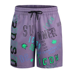 Vêtements de plage de luxe personnalisés à prix de gros Short de plage de couleur unie Short de bain pour hommes - Product Image 3