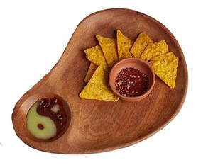 Vaisselle de grande taille Vaisselle de table Vaisselle de table Plateau de fruits en bois de forme carrée Design simple fait à la main - Product Image 6