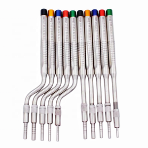 Kit quirúrgico de implante dental Juego de osteótomos de elevación sinusal recto y curvo 2,6, 3,1, 3,8, 4,5, 5,0mm - Product Image 2