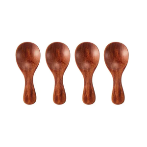 Cuchara de madera de estilo japonés ecológica de diseño moderno hecha a mano, cuchara de 15ml de capacidad para servir té, café, sal en fiestas - Product Image 1