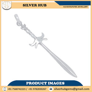 Bijoux uniques en argent sterling 925 avec pendentif épée à vendre au meilleur prix, fabriqués avec des détails complexes en argent sterling véritable - Product Image 6