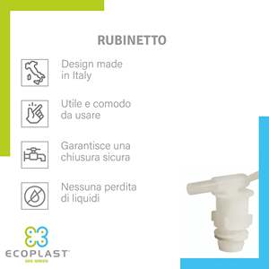 Válvula de Llenado de Plástico Ecoplast, Ajustable, de Pared, Color Neutro, 40x70, Hecho en Italia - Product Image 5