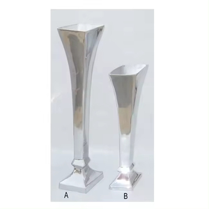 Florero de metal con el mejor precio, Juego de 3 colores diferentes, florero, decoración para fiesta de boda, maceta - Product Image 5