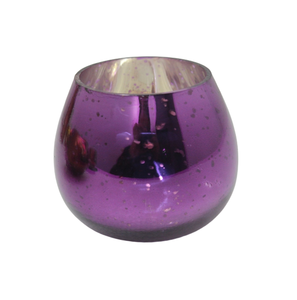 Decoración de mesa, vela de Metal votiva, Color púrpura, diseño de lujo, vela hecha a mano, tarro y vela votiva personalizada - Product Image 1