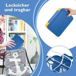 Elegante Contenitore Bento con Scomparti per Adulti e Bambini, Carino Portavivande in Grano con Coperchi Termici per Conservazione - Product Image 1