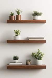 Estantes de Pared Modernos de Madera, Buena Calidad, Suministro de Fábrica, MOQ Bajo para Venta al por Mayor - Product Image 2