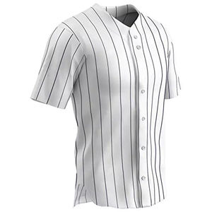 Jersey de béisbol con botones de satén transpirable liso personalizado, camisetas deportivas transpirables de béisbol y softbol para niños - Product Image 4