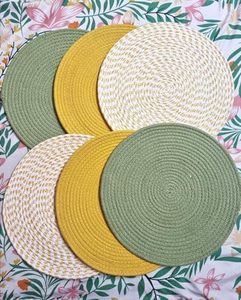 Napperon rond en coton fait main résistant à la chaleur décor de comptoir de cuisine et centre de Table à manger/Table d'appoint décor à la maison - Product Image 6