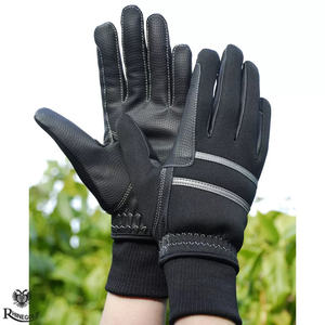 Guantes de equitación de verano para adultos de calidad Premium genuina 100%, agarre antideslizante, cuero puro, estilo occidental ecuestre - Product Image 2