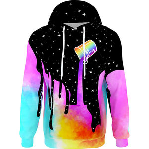 เสื้อฮู้ดพิมพ์ลายอนิเมะโอเวอร์ไซส์ชายและหญิงผ้าโพลีเอสเตอร์ซักแบบสวมหัวพิมพ์ลาย3D โลโก้ได้ตามต้องการ - Product Image 3