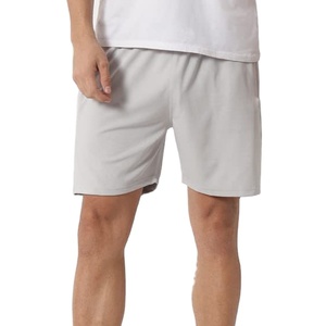 Short de sport écologique pour homme 100% coton Logo personnalisé Respirant mi-imperméable Solide 3D Training Wear High Casual OEM - Product Image 4