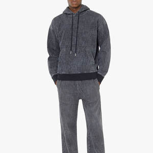 Long Sleeve Cotton <b>Jean</b> Hoodie Attractive Top Selling Winter Outfit with Plain Dyed Technique Direct Factory Outlet - Product Image 4