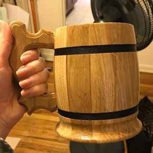 Taza de Madera Ecológica Hecha a Mano con Borde Natural - Regalo - Product Image 3