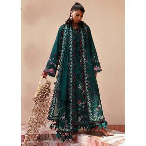 Ensemble de tenue brodée en mousseline de soie SUFFUSE 3 pièces BIC-4733 avec dupatta et pantalon brodés en organza - Product Image 2