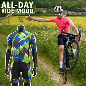 Fabricant en gros de maillots et shorts de cyclisme personnalisés pour hommes, ensemble uniforme, design personnalisé, vêtements de cyclisme pour hommes, uniforme - Product Image 4