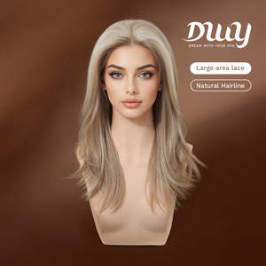 Isolde Lace Front Free Part Synthetic <b>Wig</b> 13x4 Mid-Length Straight Blonde Glueless for Ladies High Quality DWY NEW DWY <b>Wig</b> - Product Image 2