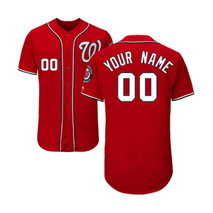Personnalisable Couleur Unie Respirant 100% Polyester Haute Qualité Col En V Maillot De Baseball En Gros Conception Gratuite Broderie Personnalisée - Product Image 1