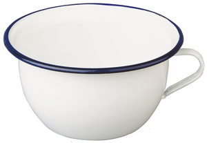 Ciotola per insalata in acciaio smaltato vetrificato stile orinatoio 24 cm. (Ibili 903524) - Product Image 1