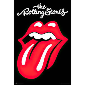 Rolling Stones <b>Poster</b> with Tongue Logo Offset and Digital Printing Techniques Vinyl Material for Education Use - Product Image 1