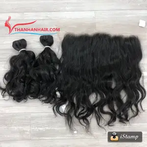 Best selling !!! wholesale price hair 100% Human vietnamese hair deep wavy weaving hair bundles