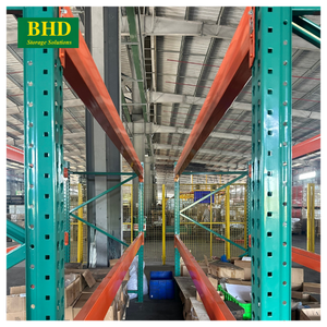 ชั้นวางพาเลทแบบเลือก RAL6000ได้สำหรับการจัดการคลังสินค้าคลังสินค้าคลังสินค้าแบบกำหนดเองเราปรับความสูงของสต็อกมาตรฐาน - Product Image 3