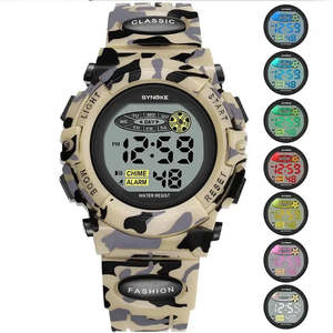 Antique Fashionable Classic Child's Camouflage Watch Analog Display Resin Plastic Water- Alarm-Resistant 30M Simple <b>Calendar</b> - Product Image 1