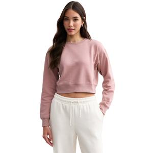 2025 nuevo estilo OEM ODM Casual logotipo personalizado impresión Crop Top Sudadera con capucha sudaderas de alta calidad mujeres Crop Top Sudadera con capucha - Product Image 1