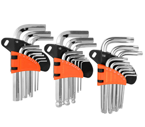 9-Mảnh Allen Cờ Lê Thiết Lập Chrome Công Nghiệp Lục Giác Phần Cứng Công Cụ Cho Phẳng Đầu Bóng Torx Bao Gồm Allen Chìa Khóa Wrenches - Product Image 1