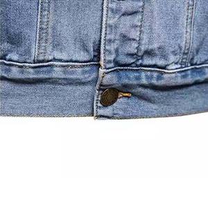 Vestes en jean d'hiver respirantes pour hommes de grande taille du Pakistan-Style matelassé vintage deux poches en gros - Product Image 5