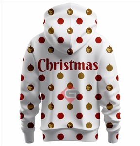All-Printed 3D Oversized <b>Christmas</b> Logo Hooded Pullover New Fashion Unisex Winter Warm Heavy Weight <b>Men's</b> <b>Hoodies</b> - Product Image 5