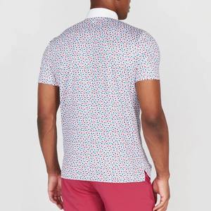 Polo de calidad de fabricante para hombre, camiseta transpirable elástica de poliéster con estampado de sublimación de golf, camisetas de polo OEM - Product Image 2