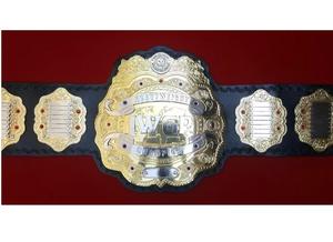 Ceinture de champion de MMA de qualité supérieure |   Assiettes en métal doré en acier inoxydable faites à la main |   Conception de logo personnalisée durable et légère pour les clubs - Product Image 2