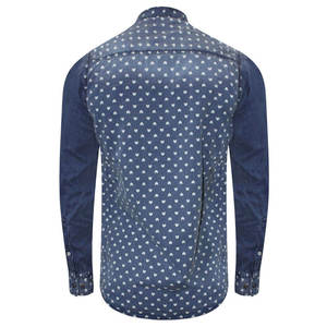 เสื้อเชิ้ตเดนิมทรงสลิมฟิตสำหรับผู้ชาย ผ้าฝ้าย 100% แห้งเร็ว ระบายอากาศดี สวมใส่สบาย เหมาะสำหรับผู้ชายและผู้หญิง ขายส่ง - Product Image 3