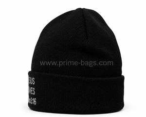 Prime <b>Bags</b> Custom Embroidered Logo High Quality Unisex Sport Winter Outdoor Cycling Dot Wool Blend Acrylic Knitted Personalized - Product Image 2